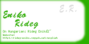 eniko rideg business card